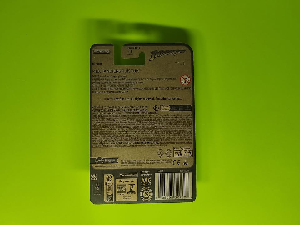 Matchbox Indiana Jones TukTuk - photo 2