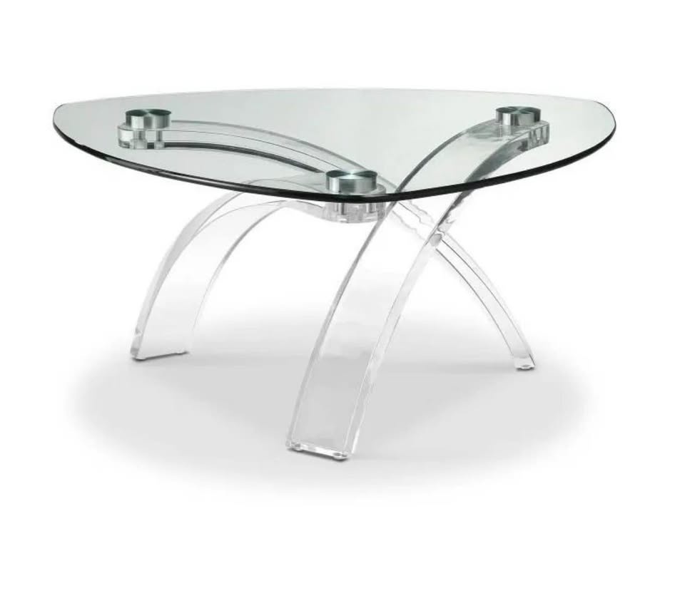 Modern Glass Coffee Table + Matching Side Table - photo 3