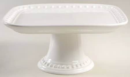 White Square Cake Stand - New - photo 2