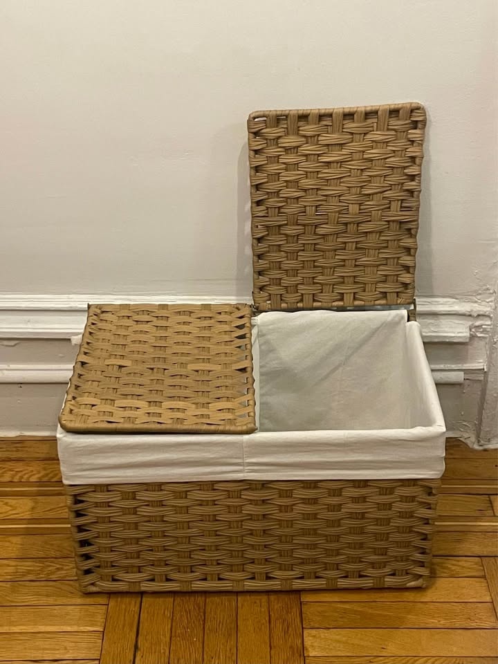 Woven Storage Basket With Lid - photo 2
