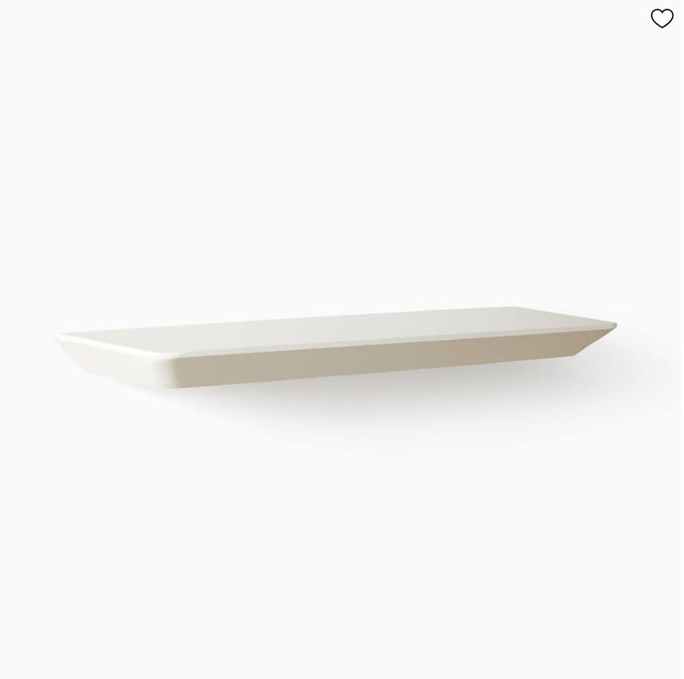 West Elm Slim Floating Shelf White 36" x 10"