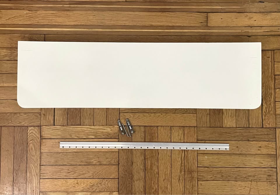 West Elm Slim Floating Shelf White 36" x 10" - photo 2