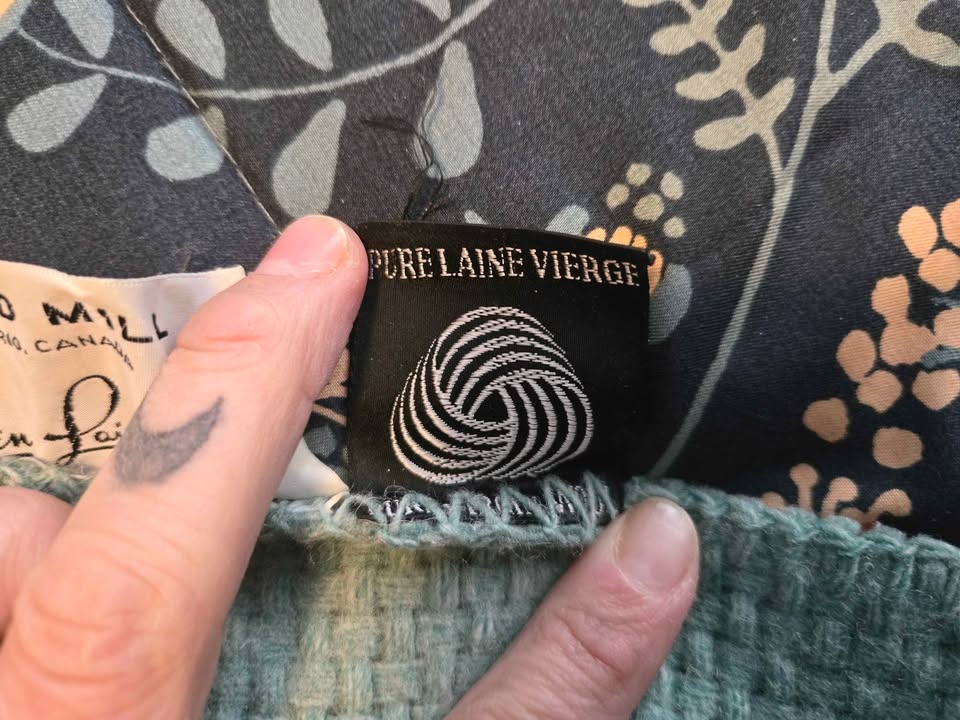 Glen Laine The Old Mill Wool Blanket - Teal Striped - photo 5