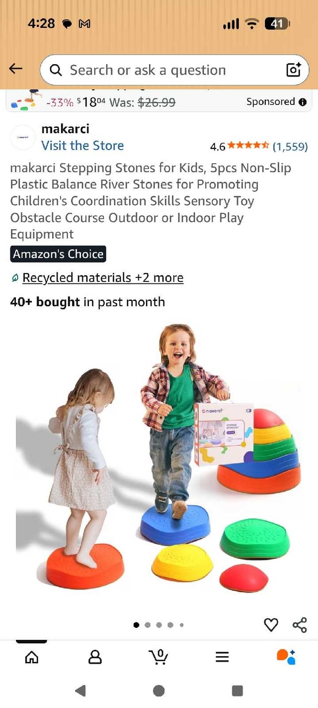 Makarci Stepping Stones - Kids Balance Game (5 pcs)