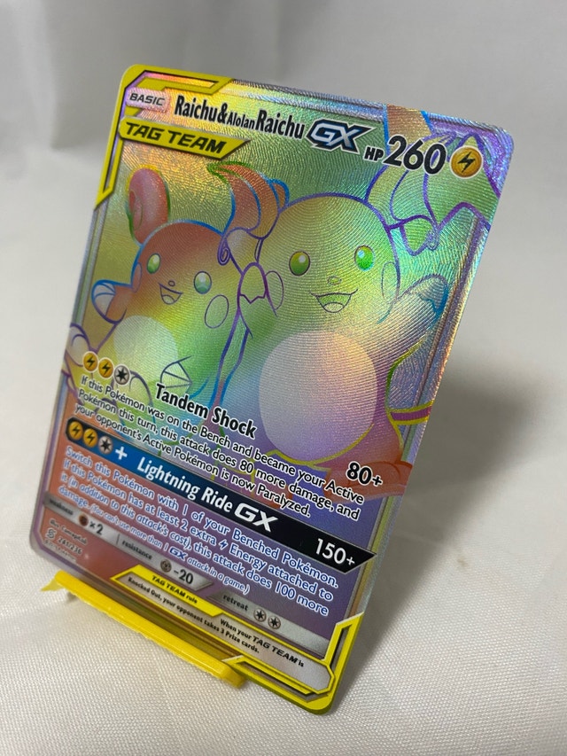 Raichu & Alolan Raichu GX (Secret) 241/236 Sm-Unified Minds Holo - photo 2