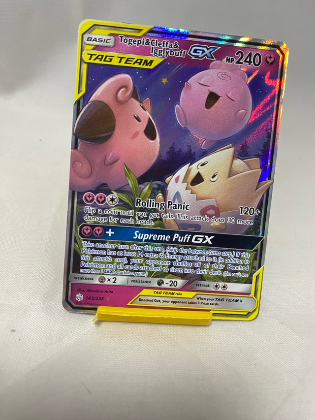 Pokemon SM Cosmic Eclipse Togepi Cleffa Igglybuff Tag Team GX Ho