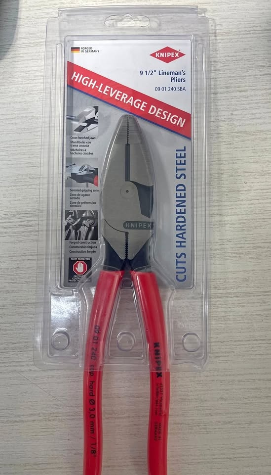 Knipex 9-1/4 inch High Leverage New England Head Lineman Pliers