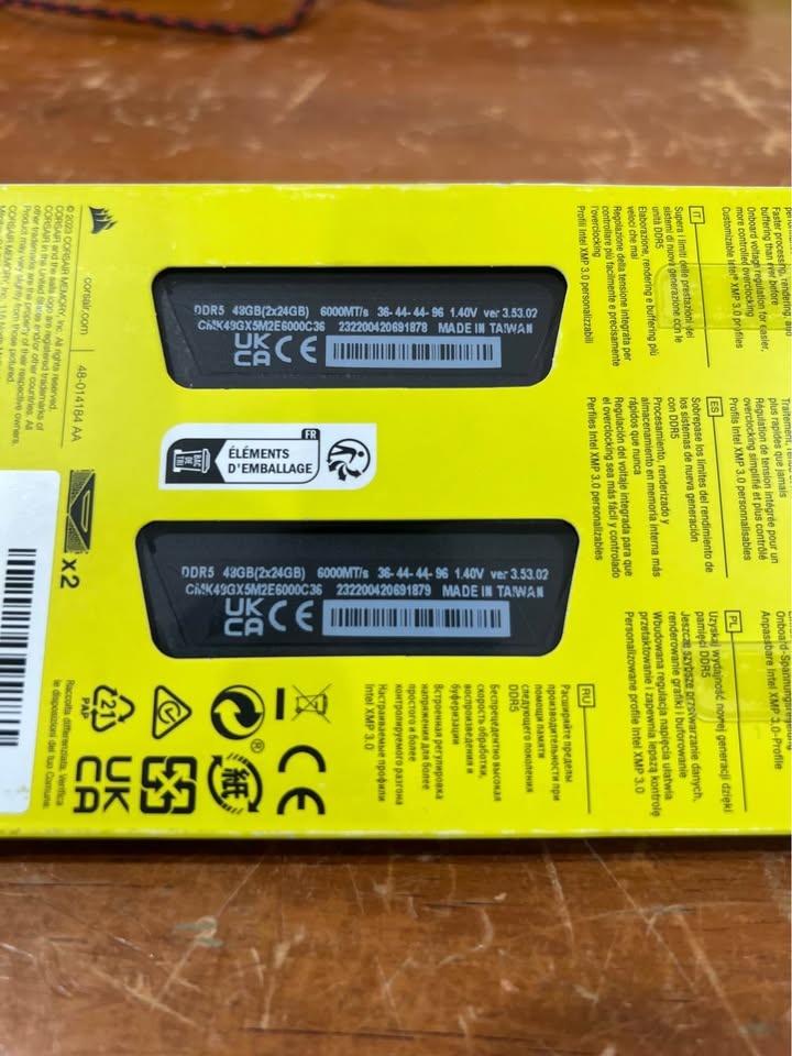 Corsair Vengeance 48GB 6000MHZ DDR5 RAM - photo 2
