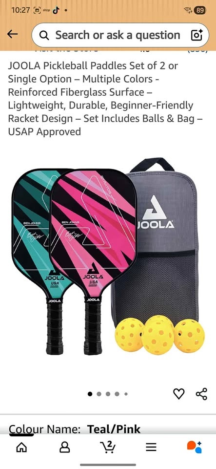 Joola Pickleball Paddles - Used Once