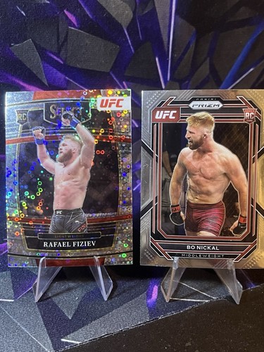 2022 Panini Select UFC Silver Disco Prizm Rafael Fiziev RC #41 &