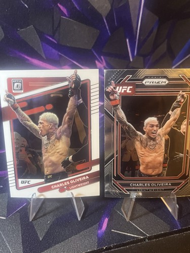 Conor McGregor 2023 Panini Prizm UFC #125 & Charles Oliveira Com - photo 4