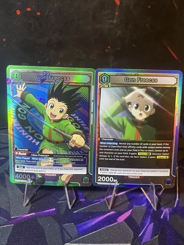 Gon Freecss HTR-1-078 SR Holo & HTR-1-001 Rare Combo - Union Are