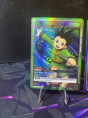 Gon Freecss HTR-1-078 SR Holo & HTR-1-001 Rare Combo - Union Are - photo 2
