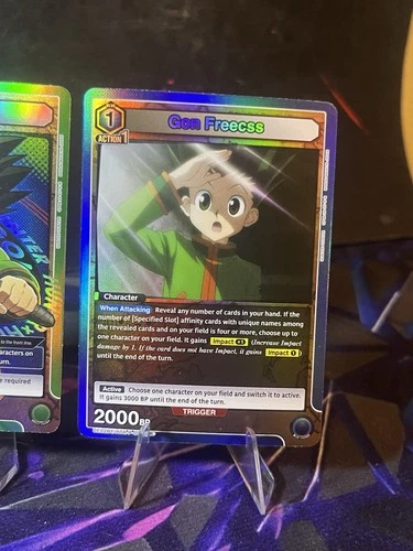 Gon Freecss HTR-1-078 SR Holo & HTR-1-001 Rare Combo - Union Are - photo 3