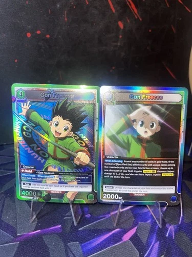 Gon Freecss HTR-1-078 SR Holo & HTR-1-001 Rare Combo - Union Are - photo 5