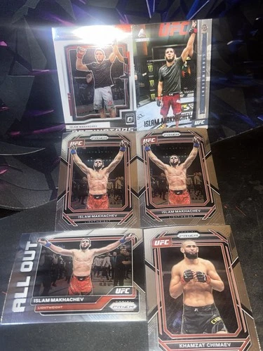 Islam Makhachev UFC Card Lot - Luminance Insert & Dominators