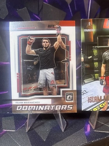 Islam Makhachev UFC Card Lot - Luminance Insert & Dominators - photo 3