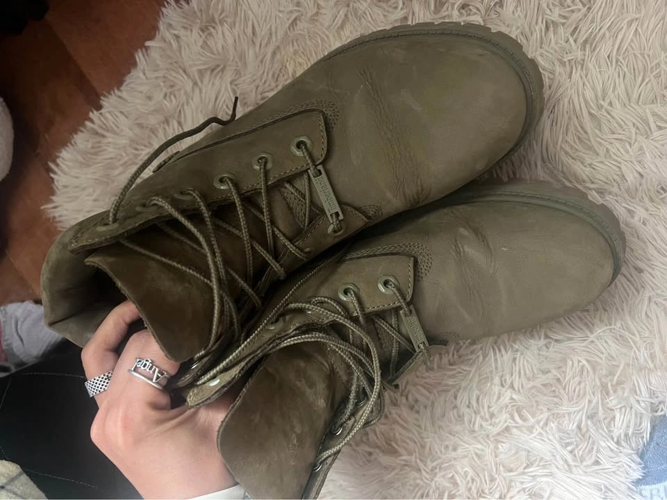 Olive Green Timberland Boots - photo 2