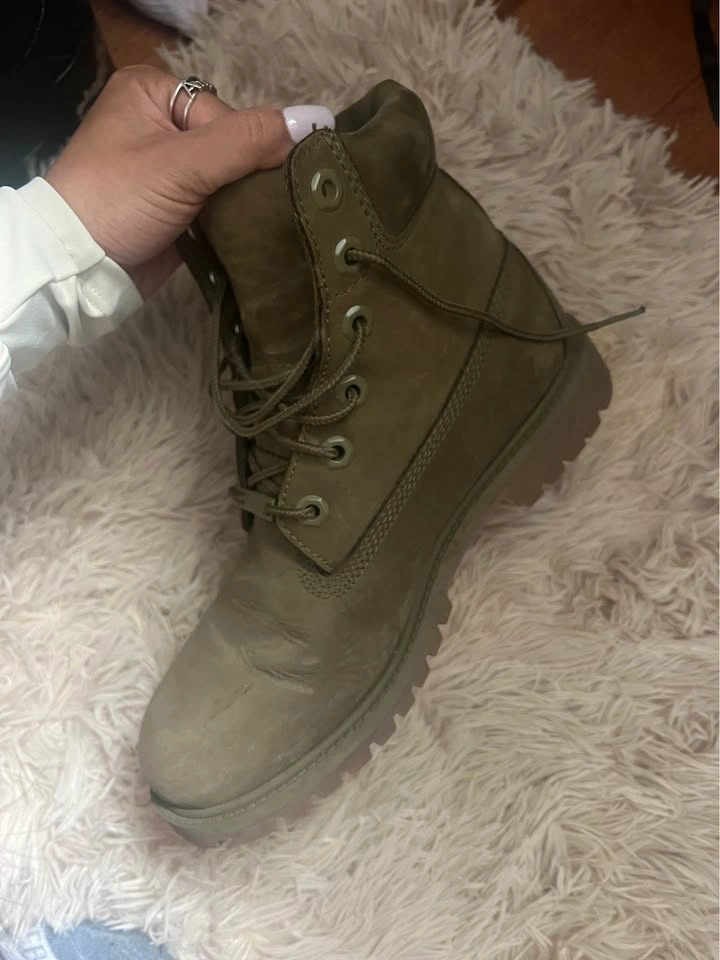 Olive Green Timberland Boots - photo 3