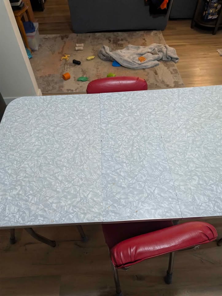 Antique Dining Room Table with 4 Chairs - photo 4