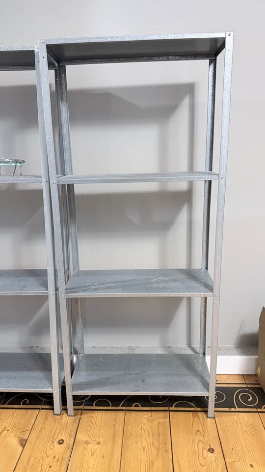 Galvanized Metal Shelving Units - photo 2