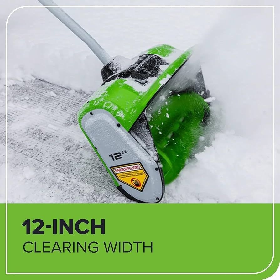 NEW Greenworks 8-Amp Corded Electric Snow Thrower - photo 4