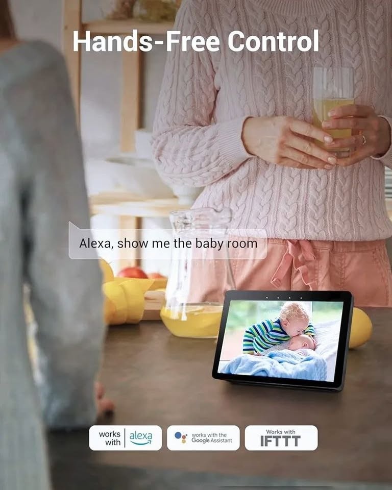 Baby Monitor Camera – 2K 360° WiFi | Night Vision | 2-Way Audio - photo 4