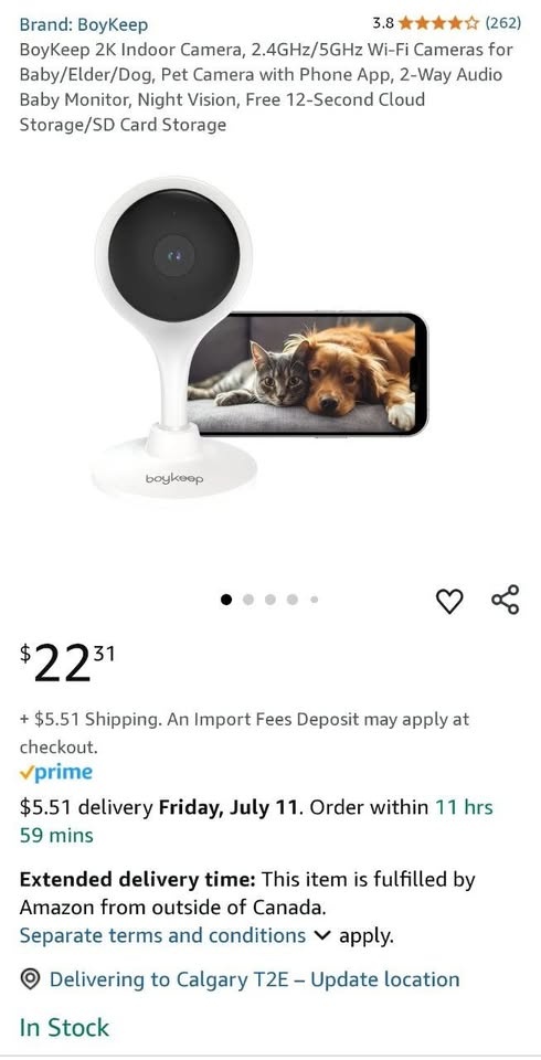 Boykeep 2K Indoor Security Camera K10 - photo 2