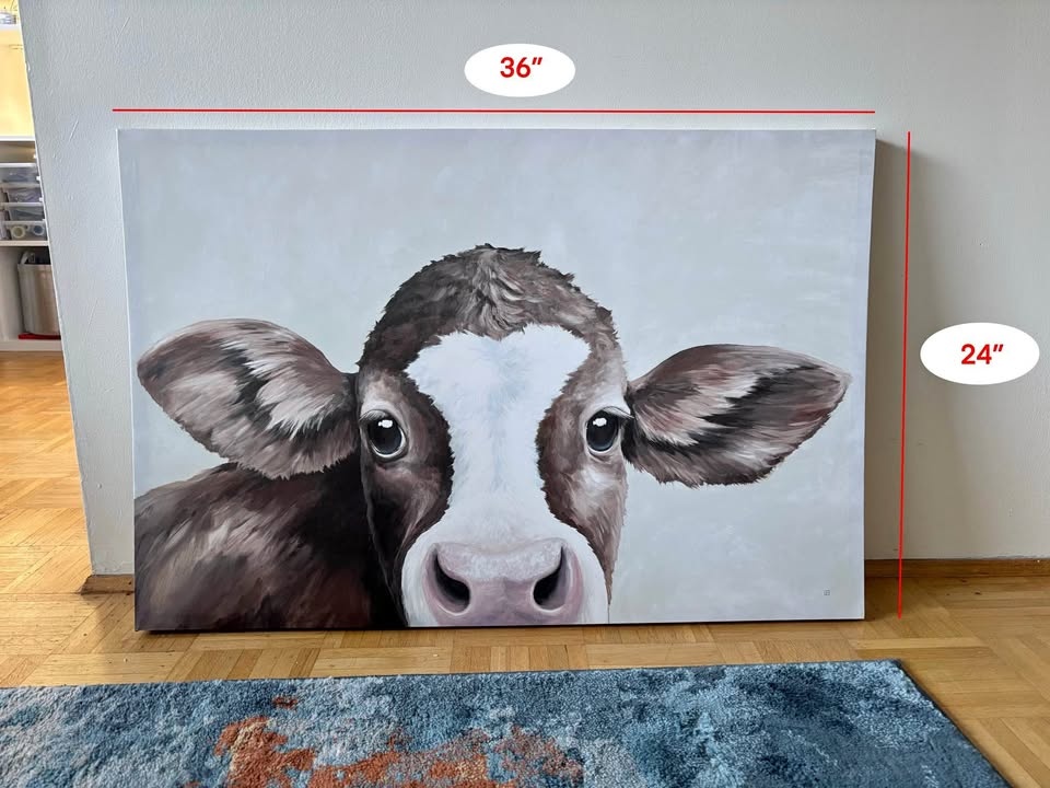 Cow Painting 36” x 24”