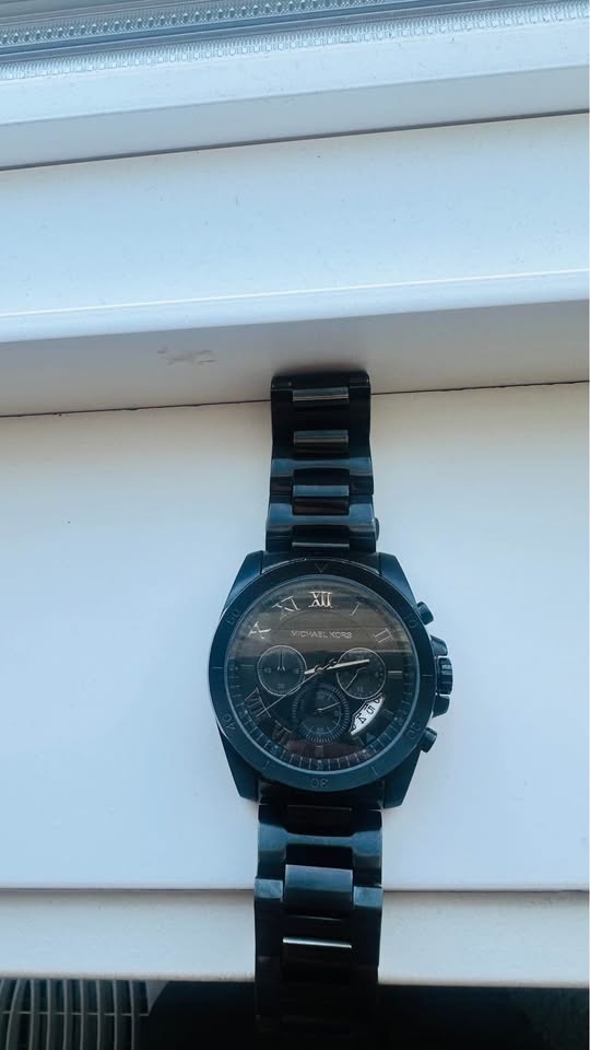 Michael Kors Brecken Black Ion-Plated Chronograph - MK8482 - photo 2