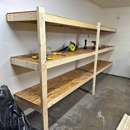 Garage custom shelves