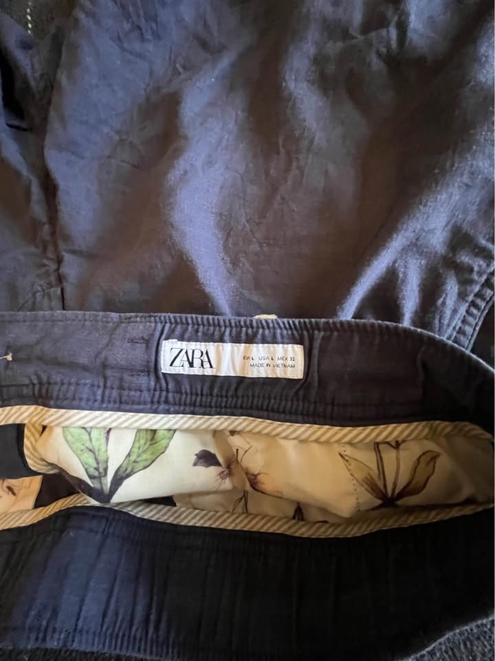 ZARA Navy Linen Blend Shorts & UNIQLO x JW Anderson - photo 4