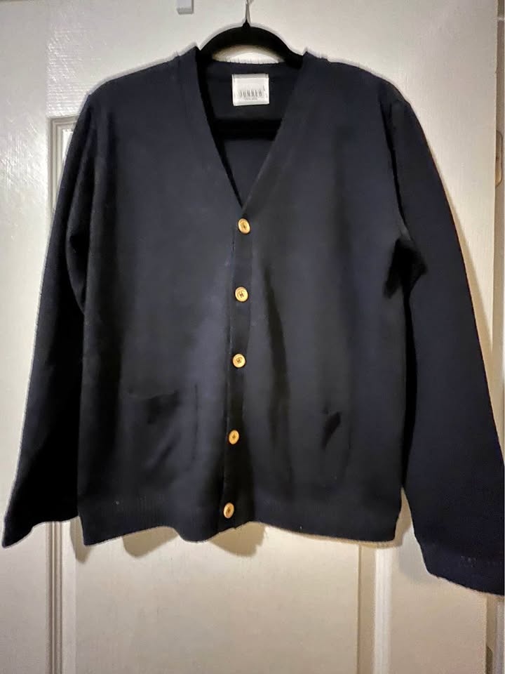 JUNRED Black Cardigan M