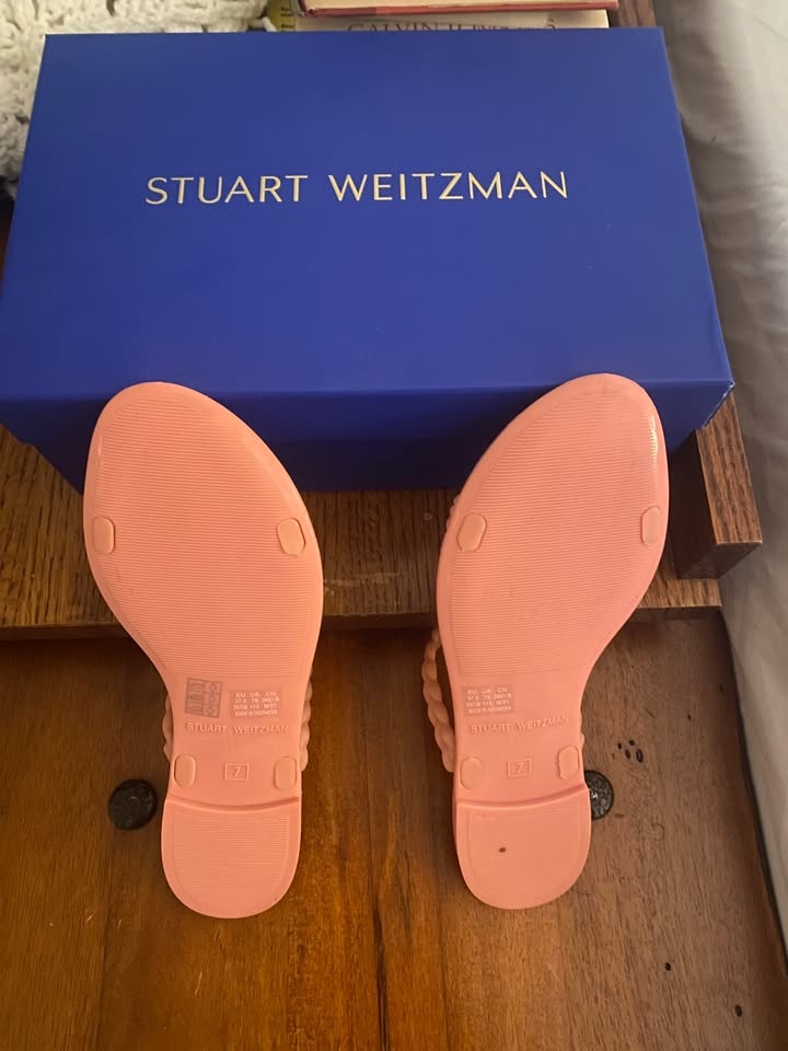 STUART WEITZMAN Braida Sawyer Braided Jelly Flats Sandals 7B Bra - photo 2