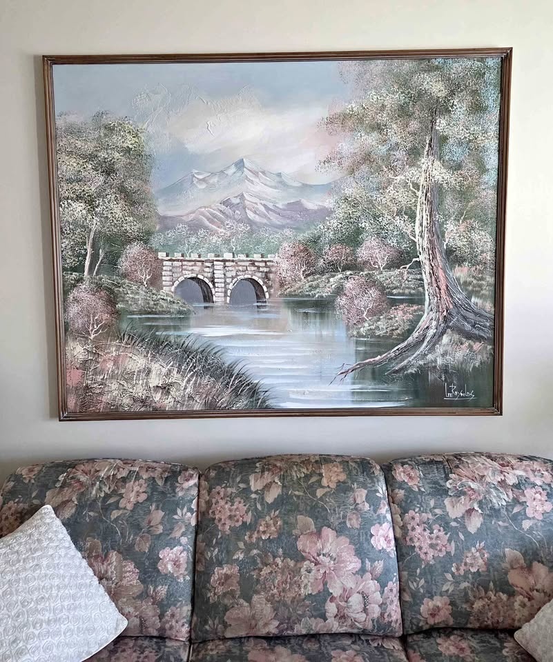 Large Framed Landscape Painting – 4 ft x 5 ft – Textured Canvas
