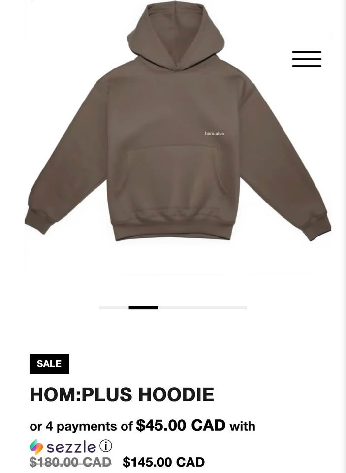 homme+ hoodie dark brown - photo 3