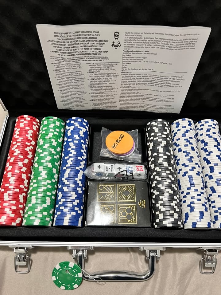 300-Piece Poker Set with Aluminum Case & 11.5g Chips - photo 2
