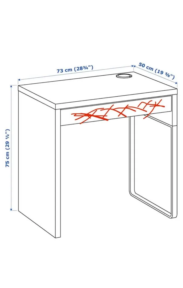 IKEA MICKE DESK (No drawer) image indicator(2)