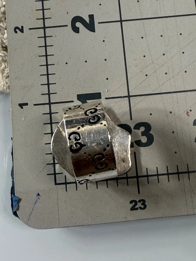 Heavy Gucci Ring - 925 Silver, 23g - photo 3