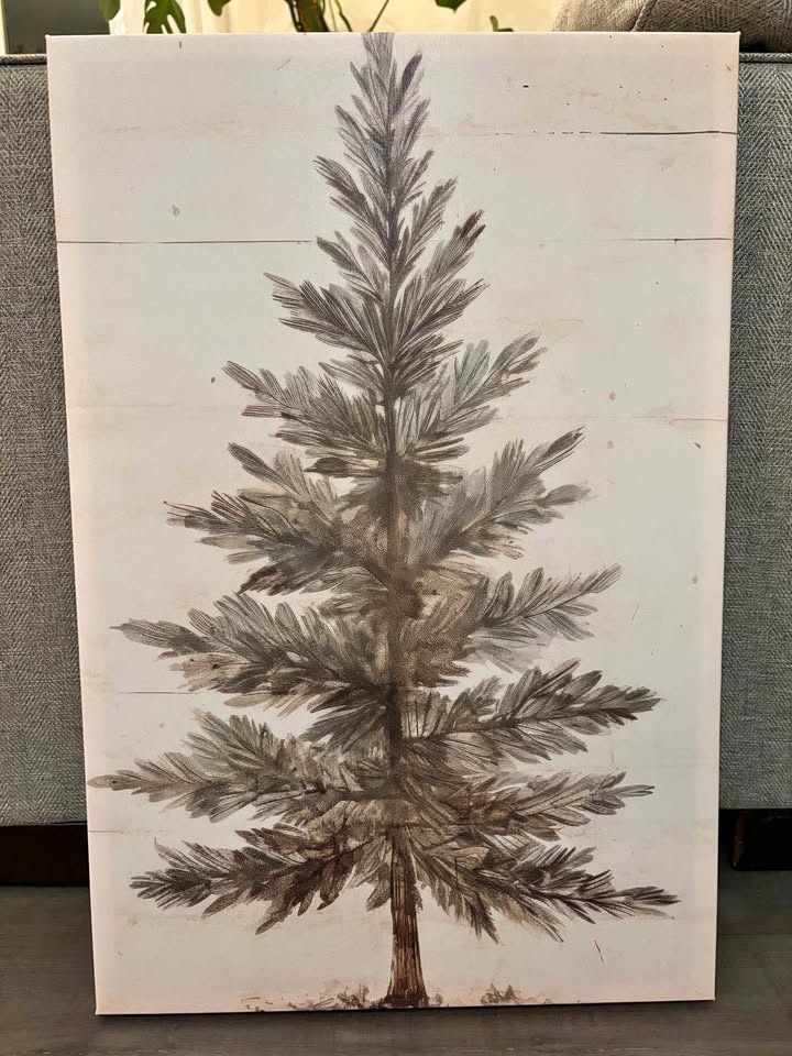 Rustic Evergreen Canvas