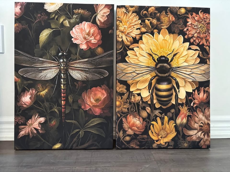 Floral Bee Canvas Wall Art - photo 5