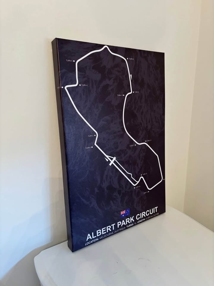 Albert Park Circuit Canvas Wall Art Ready to Hang - photo 2