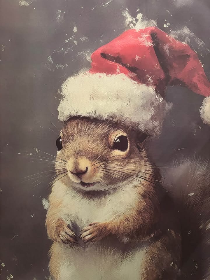 Festive Squirrel Canvas - Ready to Hang Wall Art - photo 3