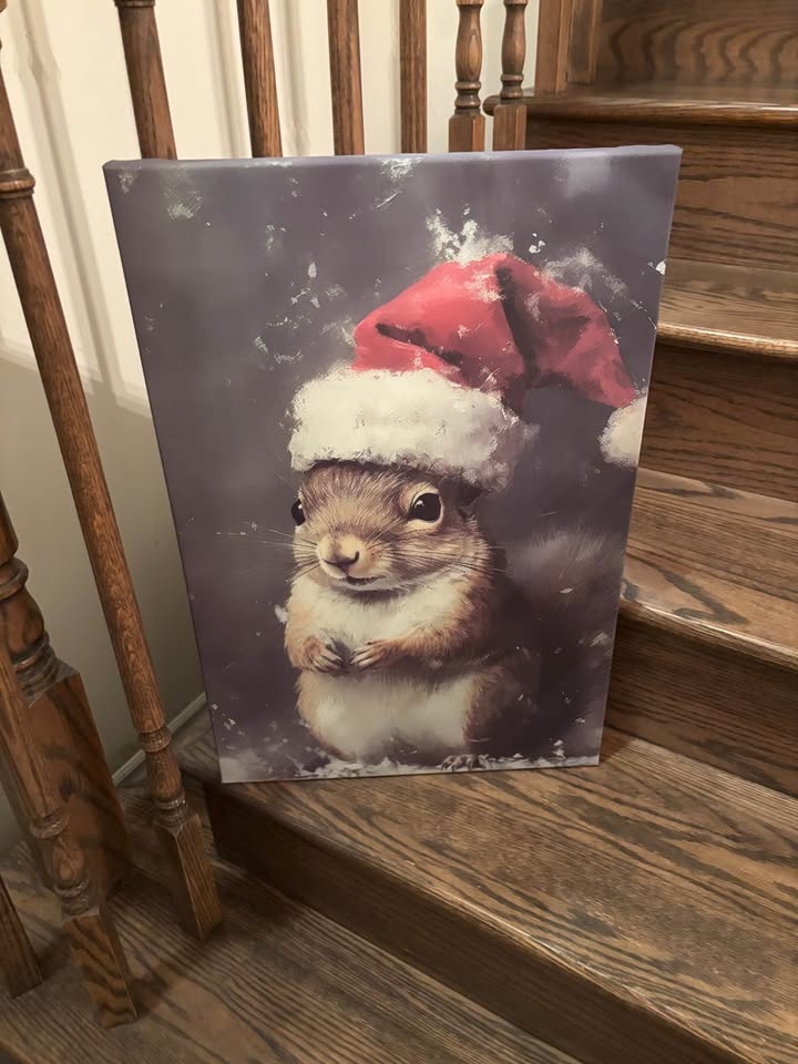 Festive Squirrel Canvas - Ready to Hang Wall Art - photo 5