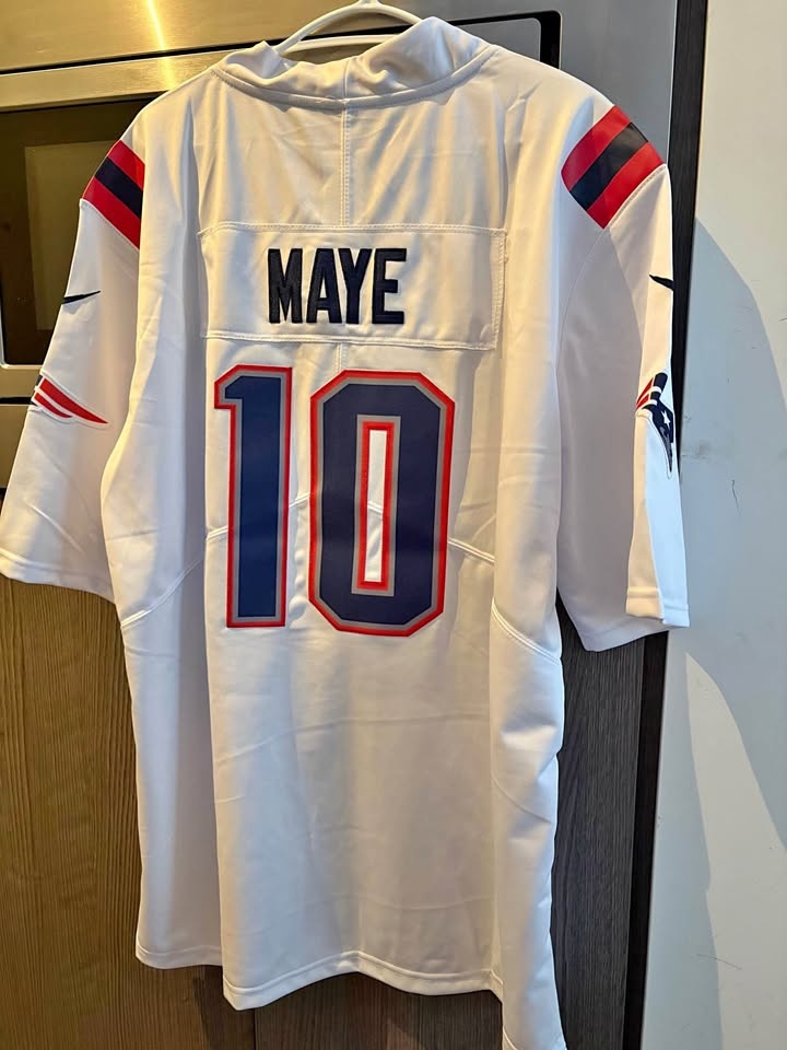 Nike Patriots Drake Maye White Jersey - New w/Tags