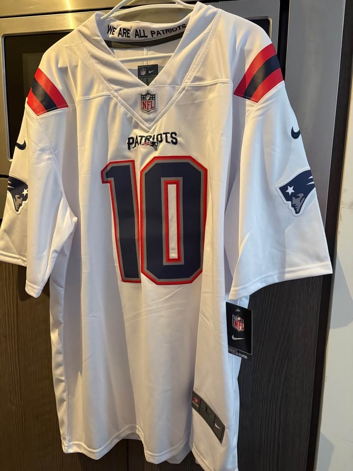 Nike Patriots Drake Maye White Jersey - New w/Tags - photo 2