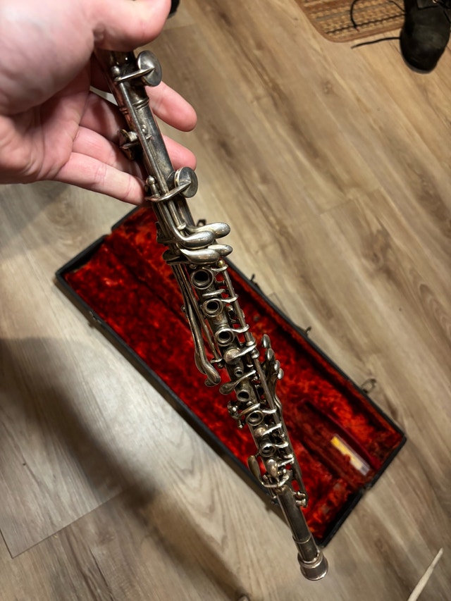 NATIONAL metal clarinet (silver) – untested - photo 3
