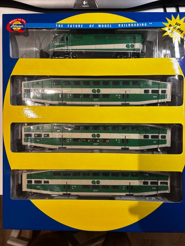 Athearn GO Transit Commuter Train Set HO Scale
