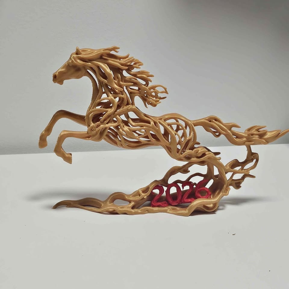 2026 Horse Year Art Sculpture – Decorative Piece/Desk display/Fi