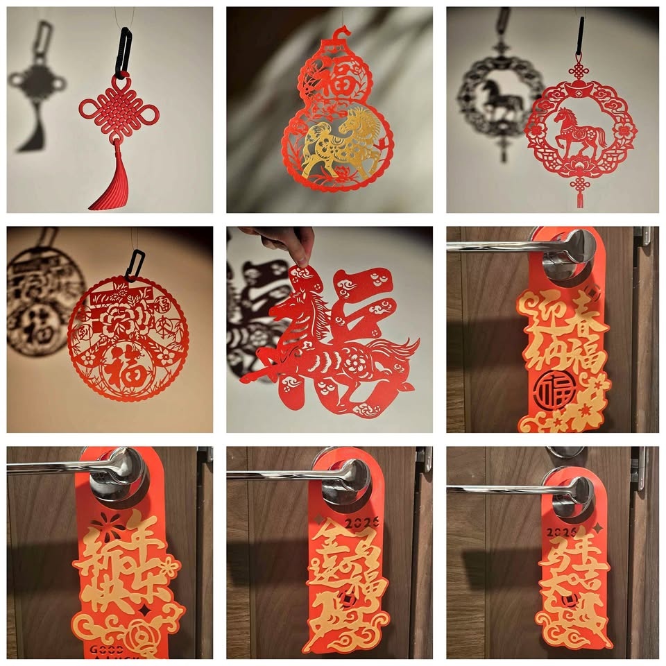 New Year Horse Window/Door Handle Decoration